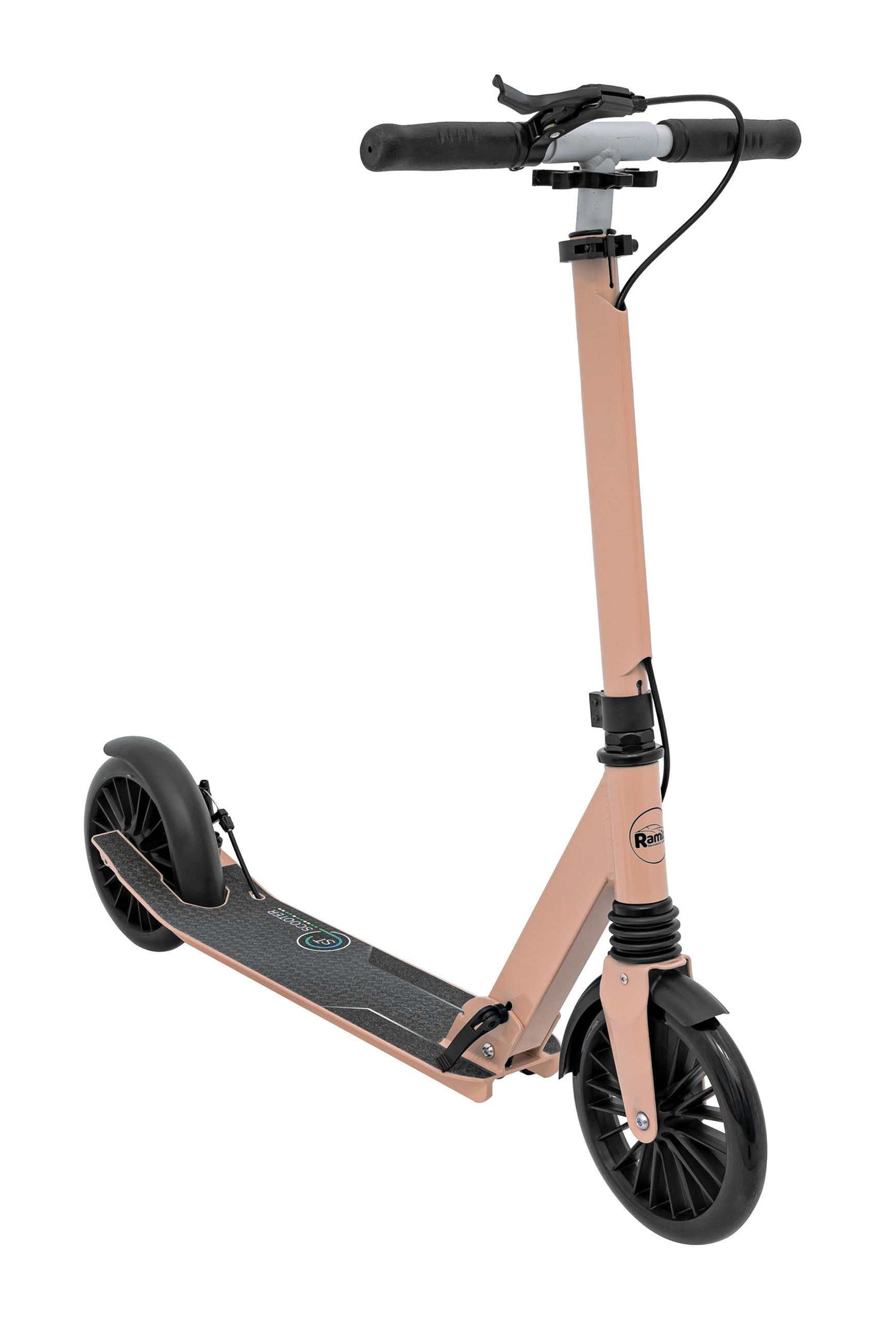 Różowa hulajnoga SPORTRIKE z aluminiową ramą i antypoślizgowym deckiem dla młodzieży