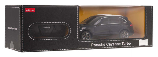 RASTAR zdalny model Porsche Cayenne Turbo 1:24 czarny w opakowaniu prezentowym