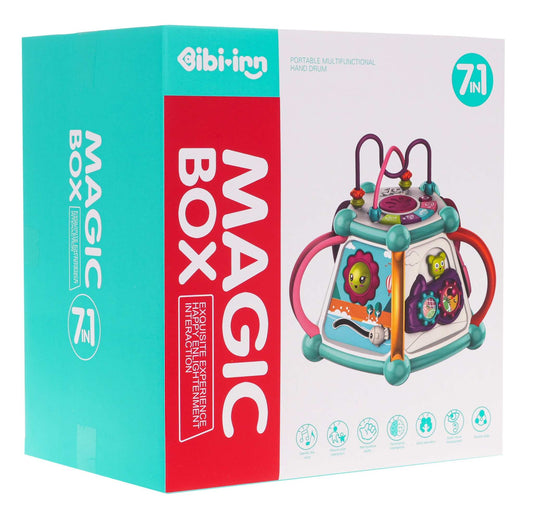 Kostka 7w1 Interaktywna zabawka edukacyjna dla niemowląt z 7 trybami, kolorowa, bezpieczna i lekka