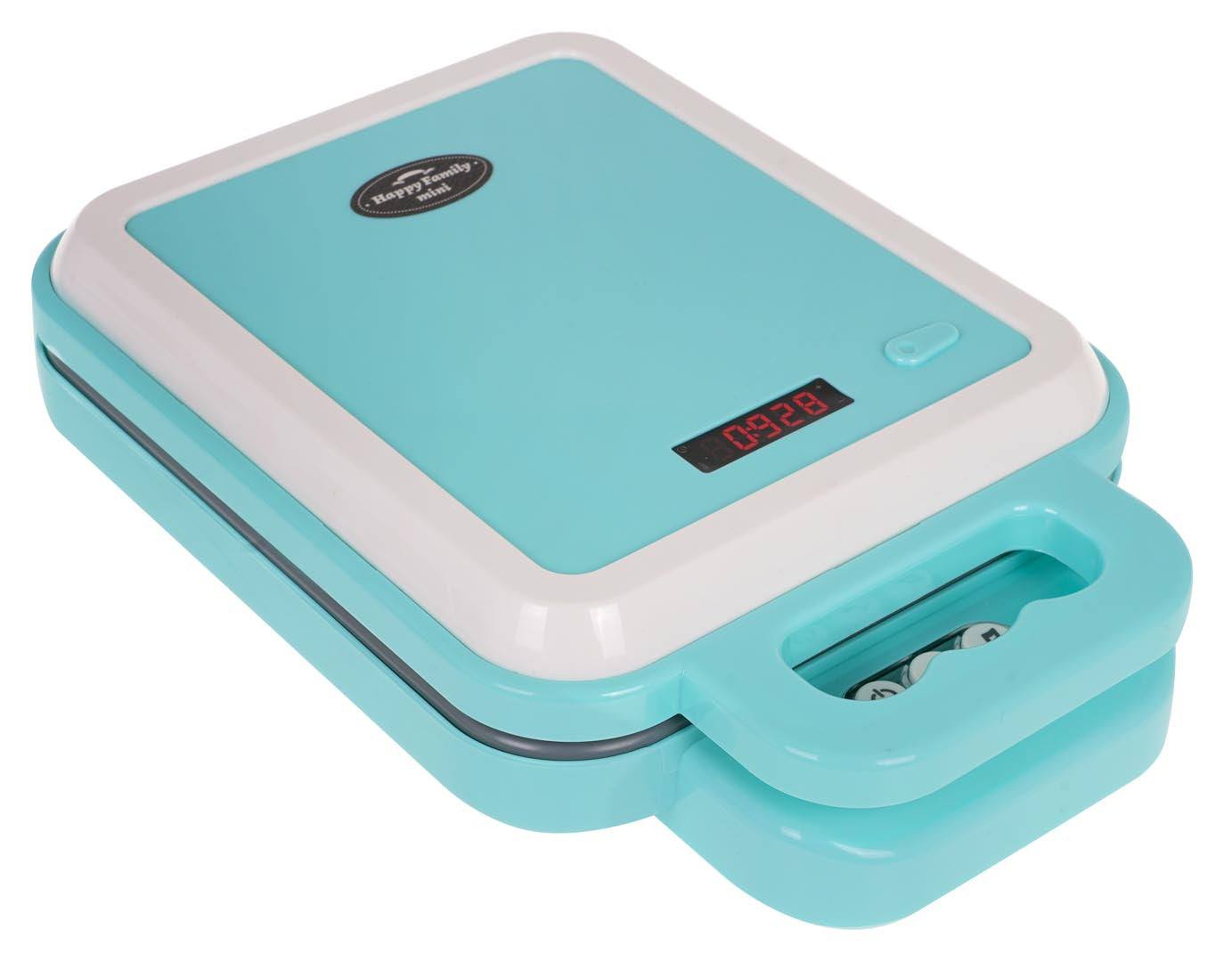 Gofrownica dla dzieci turkusowa zabawka z funkcją światła i dźwięku do kreatywnej zabawy