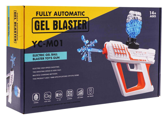 Gel Blaster Pomarańczowy automatyczny pistolet na żelowe kulki z akcesoriami dla nastolatków 14+