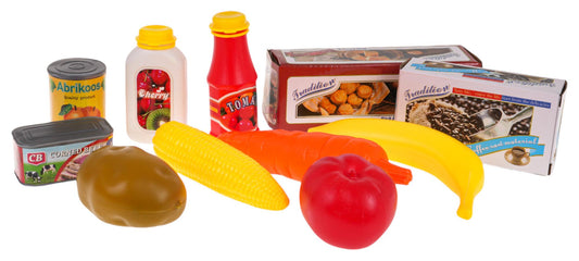 Zabawki spożywcze do wózka sklepowego dla dzieci owoce warzywa i napoje