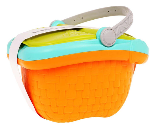 MEGA Zestaw Piknikowy 32-elementowy kolorowy zestaw do zabawy na świeżym powietrzu dla dzieci z dwoma koszykami i realistycznymi akcesoriami jedzeniowymi