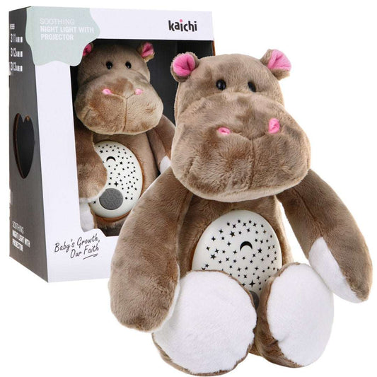 Hipcio Uspokajacz 3w1 miękka przytulanka z projektorem i pozytywką dla dzieci 6m+