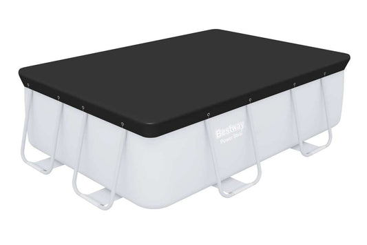 Pokrywa na basen PowerSteel Bestway 9,3FT czarna zabezpieczająca basen przed zabrudzeniami i utratą ciepła
