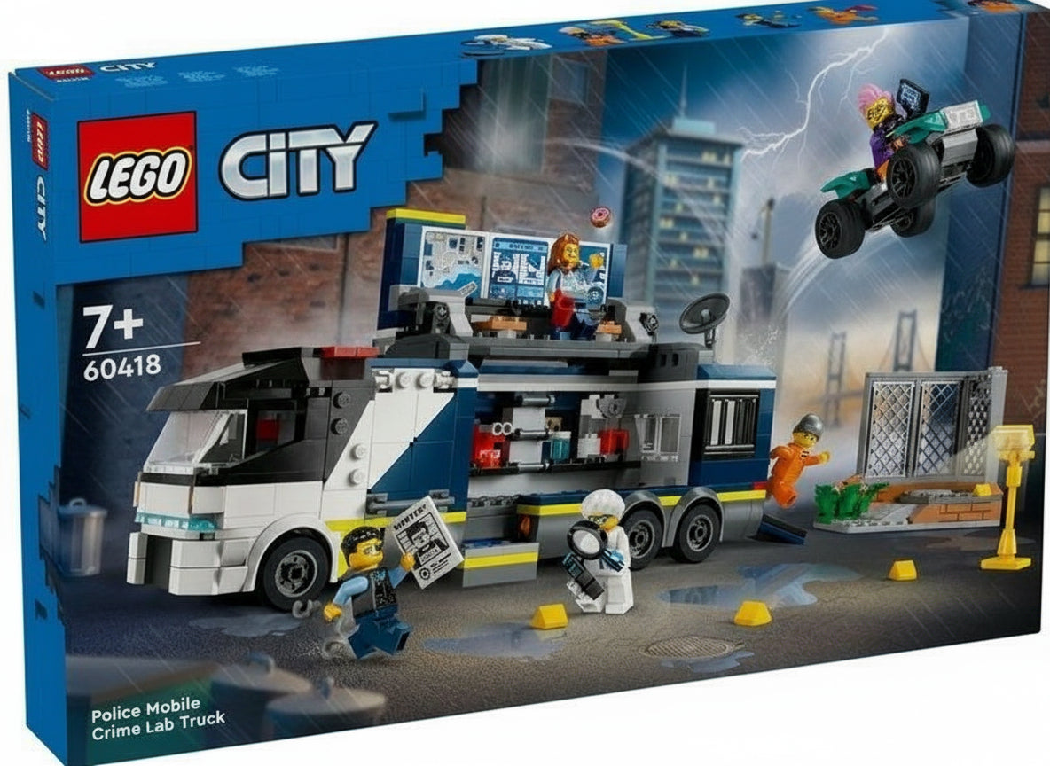LEGO® CITY 60418 Policyjna ciężarówka z laborato