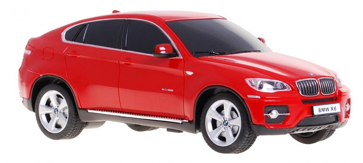 BMW X6 czerwone zdalnie sterowane auto w skali 1:24 model SUV z gumowymi kołami