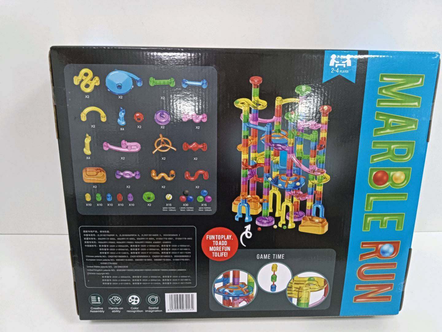 Tor Kulka Świecący w Ciemności zestaw 150 elementów torów świecących w ciemności dla dzieci