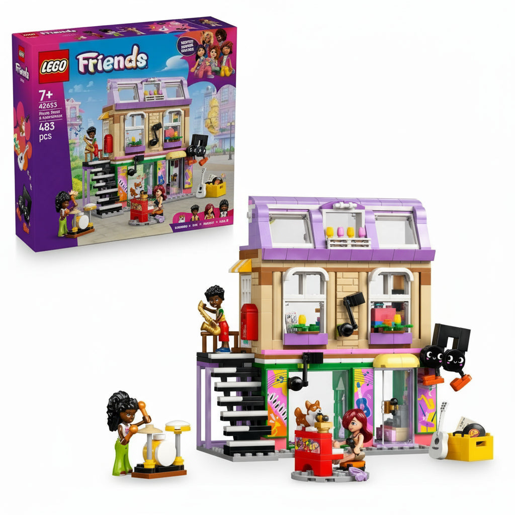 LEGO® FRIENDS 42653 Sklep muzyczny i mieszkanie