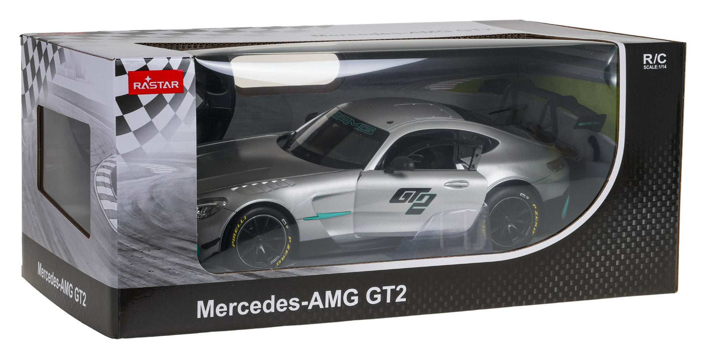 Autko zdalnie sterowane Mercedes-AMG GT2 1:14 szare RASTAR model RC