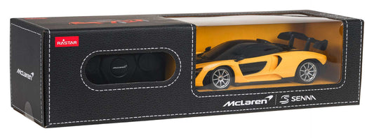 Zdalnie sterowany model McLaren Senna 1:24 w żółtym kolorze od RASTAR w oryginalnym opakowaniu