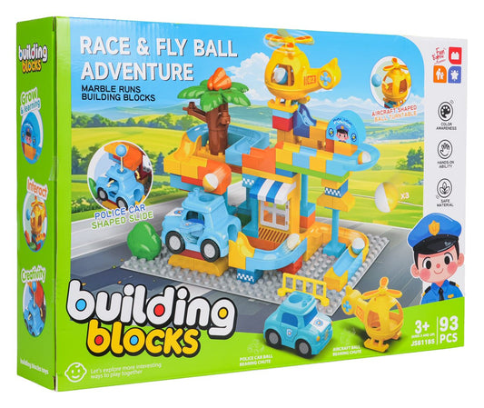 zestaw dużych klocków stacja policji 93 elementów kreatywna zabawa dla dzieci