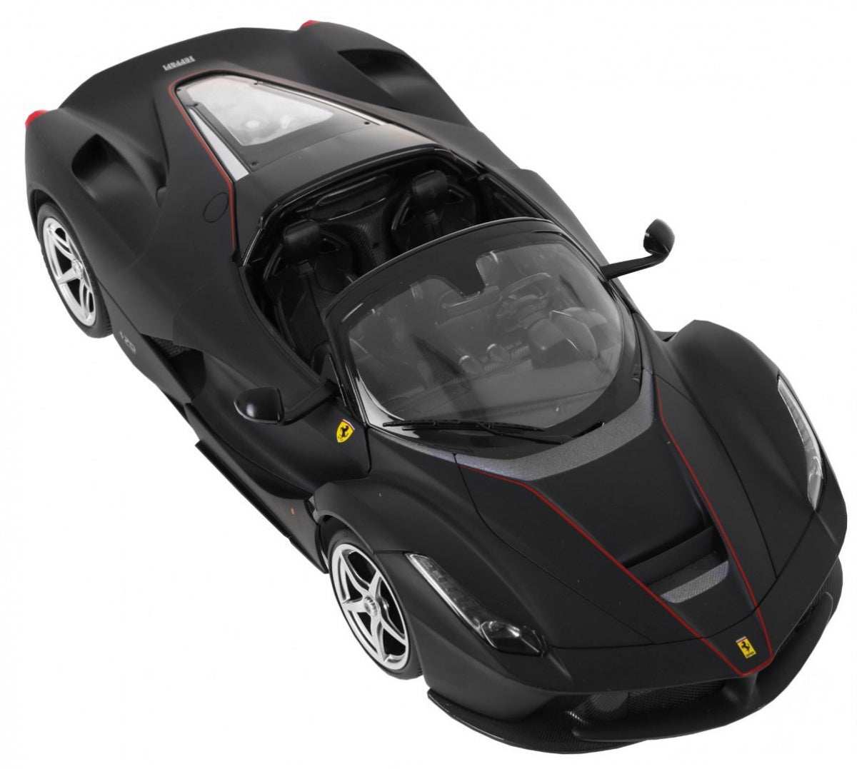 RASTAR 1:14 scale black Ferrari LaFerrari Aperta remote control car with realistic details and opening doors
