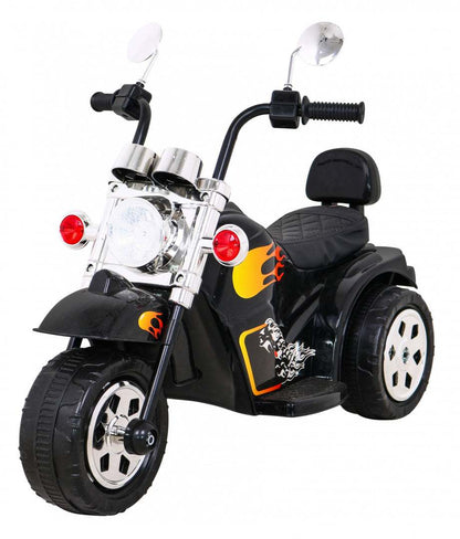 Motorek Hot Chopper czarny dziecięcy motor z 25W silnikiem, światłami i melodiami
