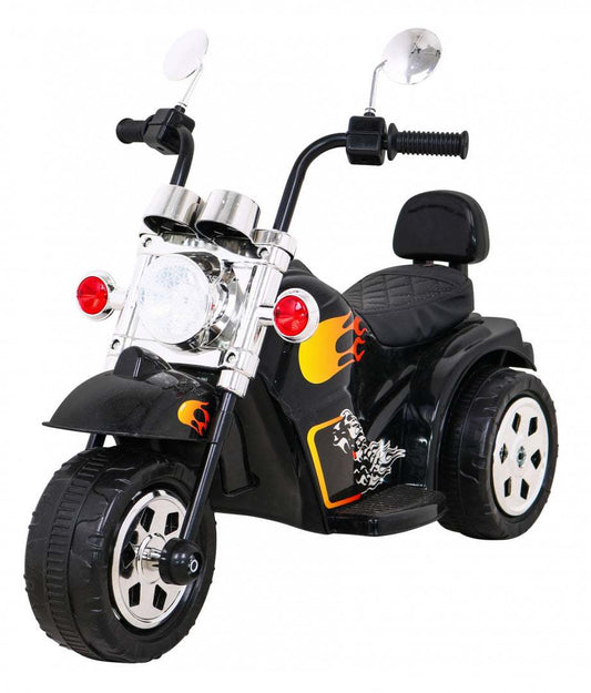 Motorek Hot Chopper czarny dziecięcy motor z 25W silnikiem, światłami i melodiami