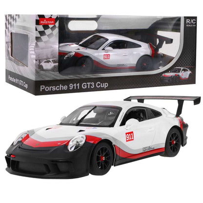 RC Porsche 911 GT3 CUP 1:14 scale remote control car model with LED lights and realistic details