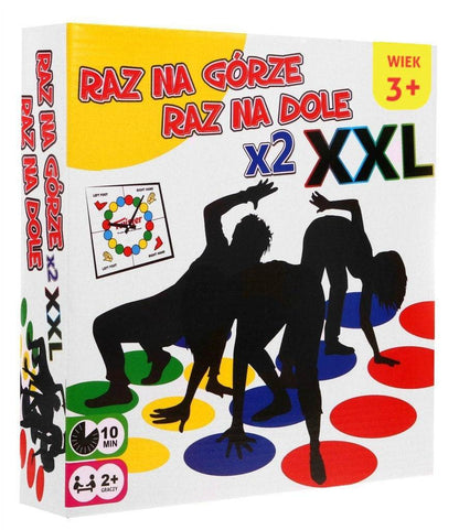 Maty do gry zręcznościowej na równowagę dla dzieci 3+ z tarczą i XXL matami do rodzinnej zabawy ruchowej