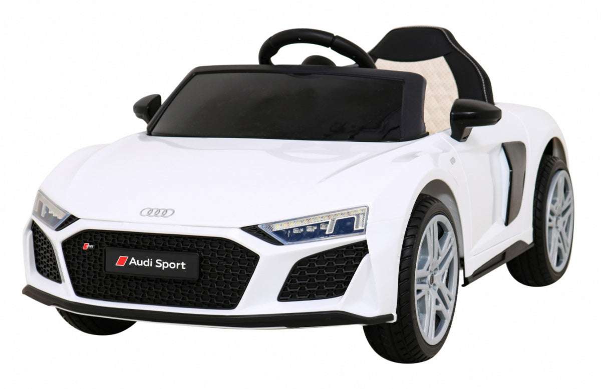 Biały Audi R8 LIFT samochodzik na akumulator dla dzieci z pilotem do zdalnego sterowania
