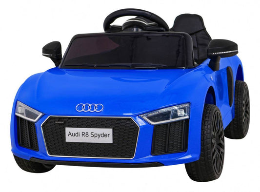 Niebieski Audi R8 na akumulator dla dzieci z pilotem, LED i MP3