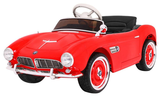 BMW 507 Retro czerwony elektryczny samochodzik dla dzieci z pilotem i funkcją MP3