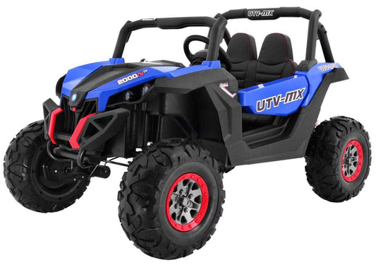 Buggy Siniki SuperStar 4x4 blue kids electric ride-on car with remote control and LED lights