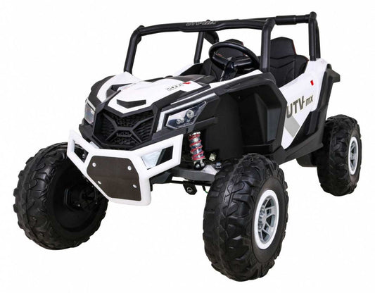 Biały dziecięcy Buggy UTV-MX 4x4 na akumulator z pilotem, LED i systemem audio