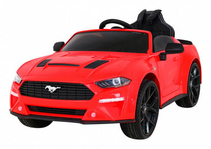 Czerwony samochód na akumulator dla dzieci Ford Mustang GT z pilotem i LED oświetleniem