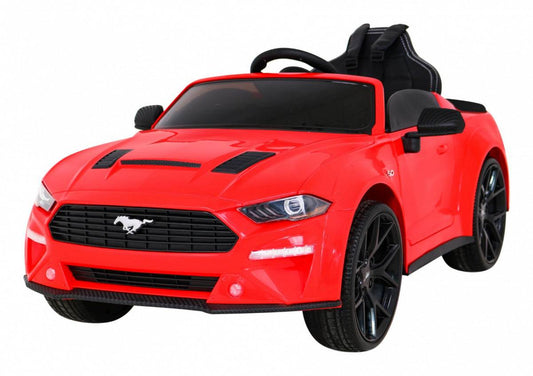 Czerwony samochód na akumulator dla dzieci Ford Mustang GT z pilotem i LED oświetleniem