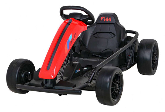 Gokart FX1 Drift Master electric red kids go-kart with EVA wheels and ergonomic seat