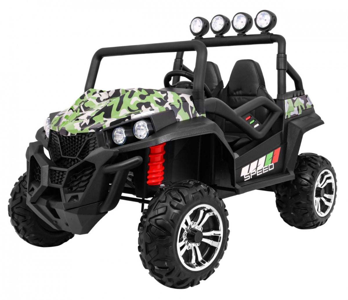 Grand Buggy Moro children's 4x4 ride-on vehicle with LED lights and remote control