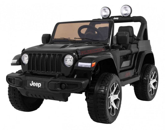 Jeep Wrangler Rubicon dziecięcy terenowy pojazd 4x4 na akumulator z pilotem czarny