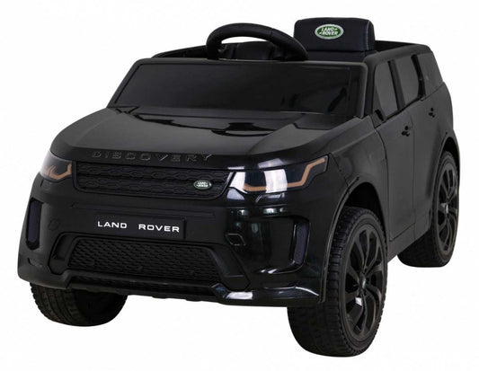 Czarny elektryczny Land Rover Discovery Sport SUV dla dzieci z pilotem i realistycznymi światłami LED