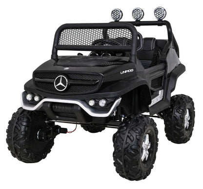Mercedes Benz Unimog black 4x4 remote control kids off-road vehicle toy