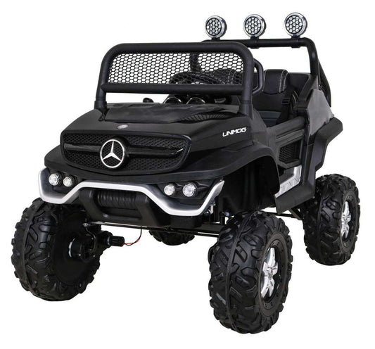Mercedes Benz Unimog black 4x4 remote control kids off-road vehicle toy