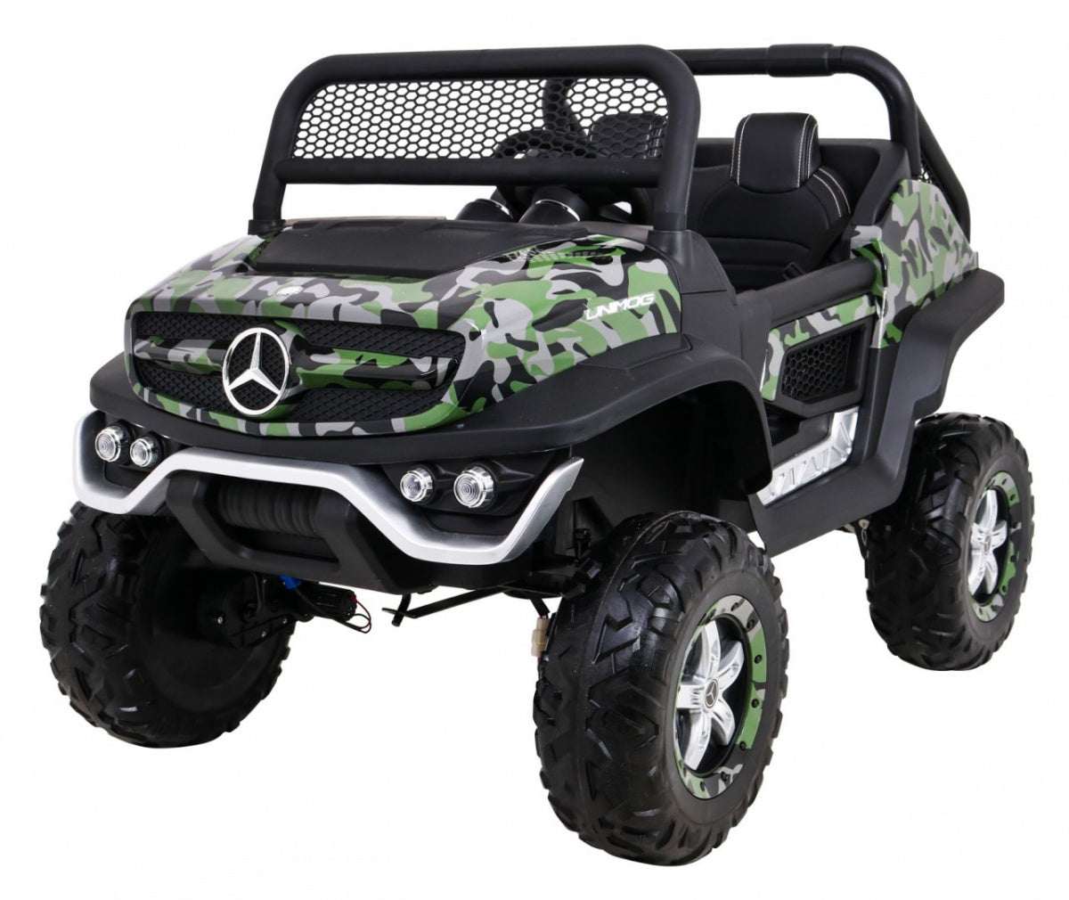 Mercedes Benz Unimog dziecięcy elektryczny samochód terenowy 4x4 z pilotem i LED