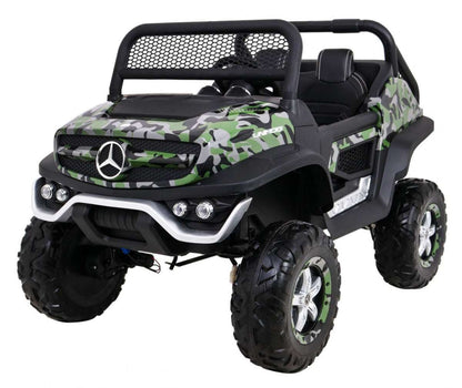 Mercedes Benz Unimog dziecięcy elektryczny samochód terenowy 4x4 z pilotem i LED