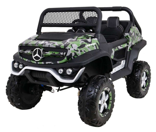 Mercedes Benz Unimog dziecięcy elektryczny samochód terenowy 4x4 z pilotem i LED