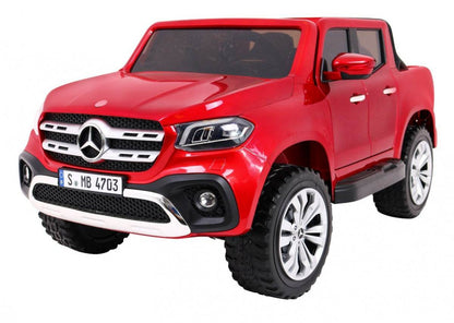 Mercedes X Class dla dzieci czerwony pojazd na baterie z napędem 4x4 i pilotem zdalnego sterowania
