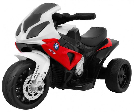 BMW S1000 RR Mini czerwony mini motorek na akumulator dla dzieci z LED światłami i trzema kołami