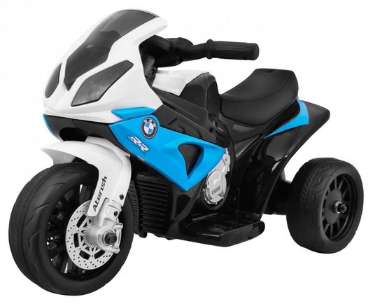 BMW S1000 RR Mini niebieski elektryczny motocykl dziecięcy z LED i trójkołową konstrukcją