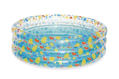 Basen ogrodowy dziecięcy Bestway Tropical 170x53 cm z tropikalnym wzorem i przezroczystą ścianką