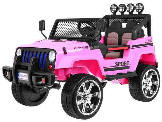 Różowe autko terenowe Raptor Drifter 4x4 z pilotem, LED, MP3 i realistycznym designem dla dzieci