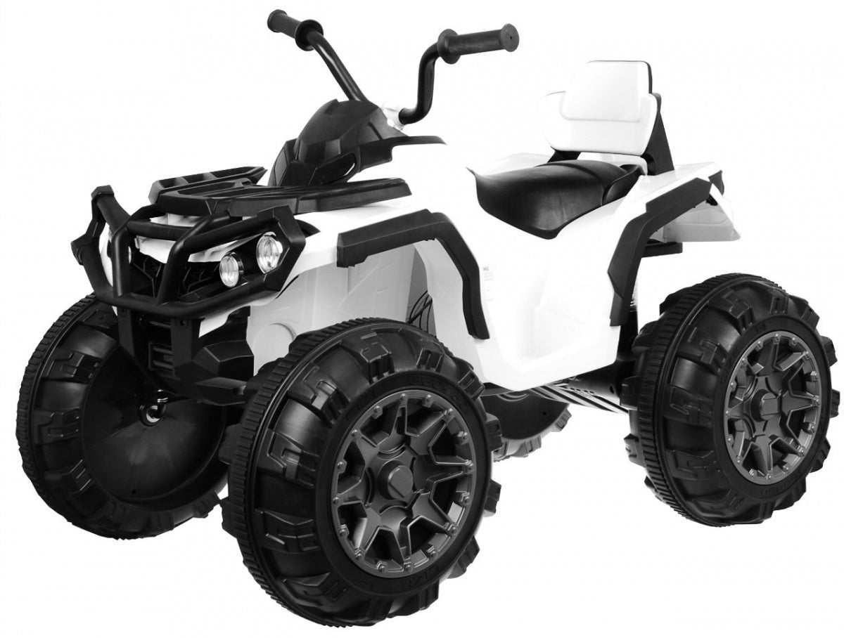 Quad ATV na akumulator dla dzieci biały z kołami EVA, LED i MP3