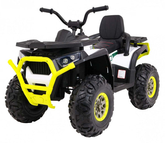 Quad ATV Desert biały dla dzieci z napędem 4x4, pilotem i audio paneliem