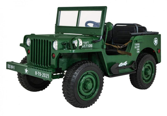 Autko Wojskowe Retro 4x4 zielony Jeep Willys zabawkowy samochód dla 3 dzieci