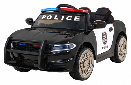 Radiowóz SuperPolice zdalnie sterowany dziecięcy czarny policyjny samochód na akumulator z pilotem 2,4 GHz i LED światłami
