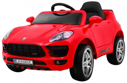 Autko Turbo-S na akumulator czerwony SUV dla dzieci z pilotem i LED światłami