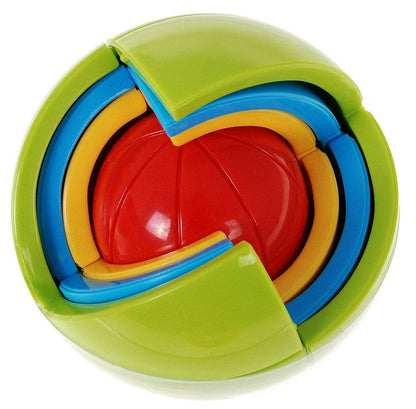 Kula 3D Puzzle kolorowa przestrzenna zabawka edukacyjna dla dzieci 4+ z 21 elementami do składania