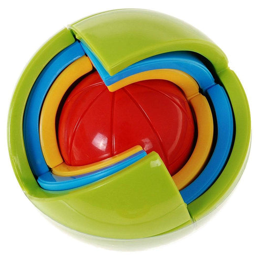 Kula 3D Puzzle kolorowa przestrzenna zabawka edukacyjna dla dzieci 4+ z 21 elementami do składania