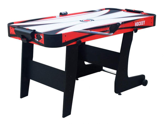 Cymbergaj Dla Dzieci air hockey stół do gry dla dwóch graczy z poduszką powietrzną i stabilną konstrukcją.